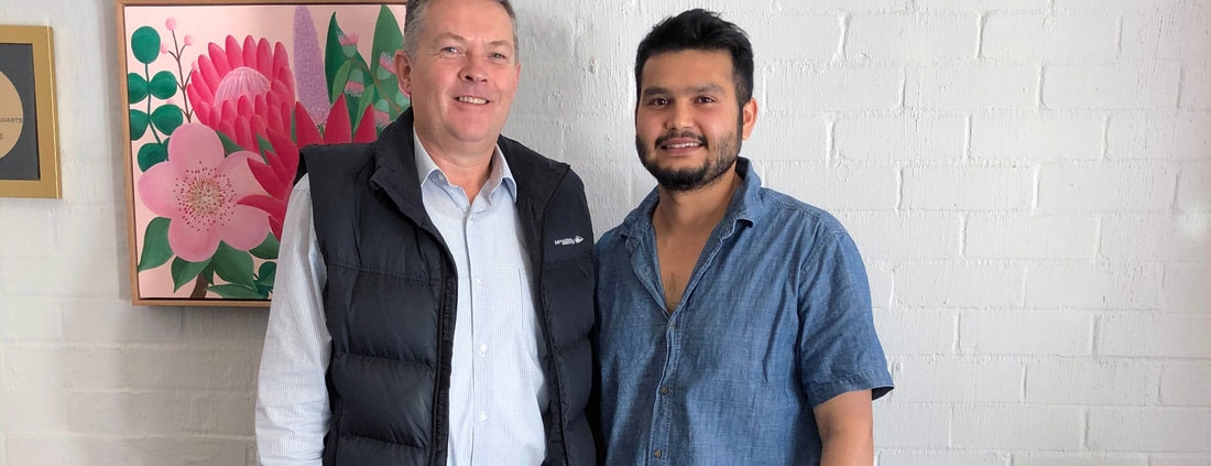 Wayne Allan mentors Sagar from Nepal